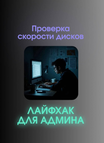 Лайфхак для админа: проверка скорости дисков.