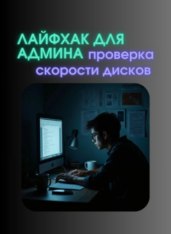 Лайфхак для админа: проверка скорости дисков.