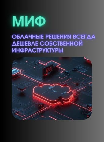 Миф: Облачные вычисления всегда дешевле, чем своя инфраструктура