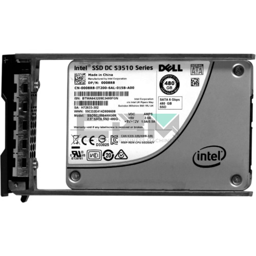 0008R8 Твердотельный накопитель SSD Dell 480-GB 6G 2.5 MLC SATA RI w/G176J