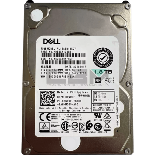 00WRRF Жесткий диск Dell G14 1.8-TB 12G 10K 2.5 w/DXD9H