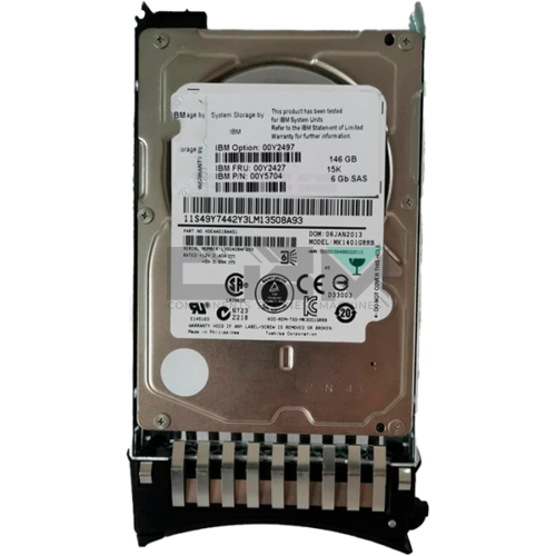 00Y5704 Жесткий диск HDD IBM / Lenovo 2.5' 0.146TB 15000RPM 6GB/S 256MB SAS