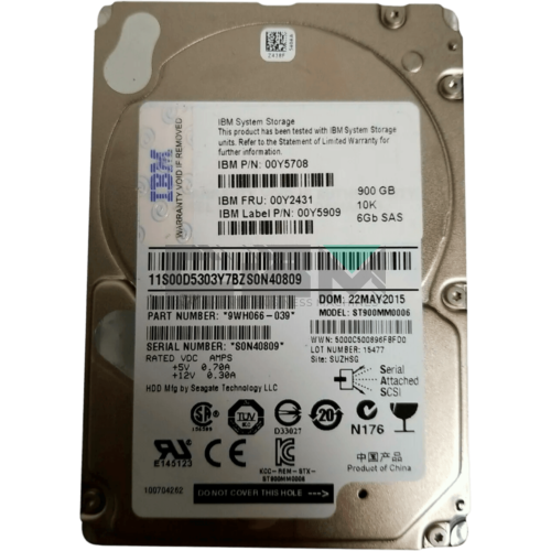 00Y5708 Жесткий диск IBM (Lenovo) 900-GB 2.5 10K