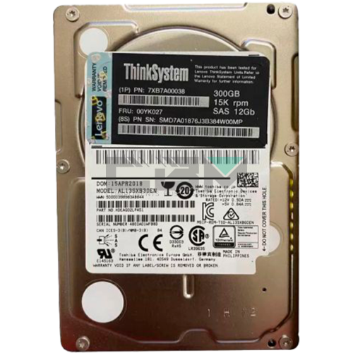 00YK027 Жесткий диск HDD IBM / Lenovo 3.5' 0.3TB 15000RPM 12GB/S 128MB SAS