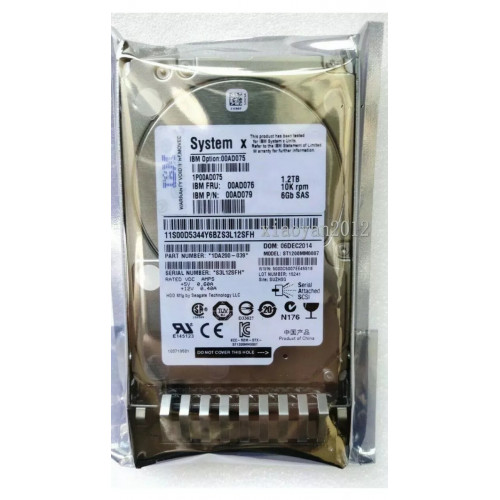 00AD076 Жесткий диск HDD IBM Lenovo 1.2Tb 2.5