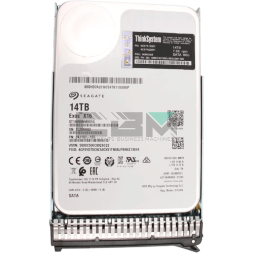 00MX104 Жёсткий диск Lenovo ThinkSystem 3.5 14TB 7.2K SATA 6Gb 512e