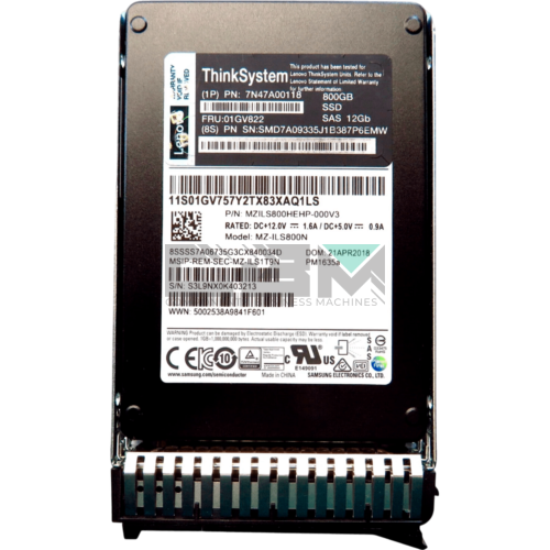 01GV822 Твердотельный накопитель SSD IBM / Lenovo ThinkSystem 2.5' 0.8TB 12GB/S SAS