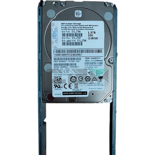 01LJ787 Жесткий диск HDD IBM / Lenovo 2.5' 1.2TB 10000RPM 6GB/S 128MB SAS