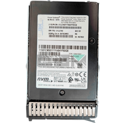 01LU763 Твердотельный накопитель SSD IBM / Lenovo 2.5' 0.8TB 12GB/S NVMe Hot-Plug
