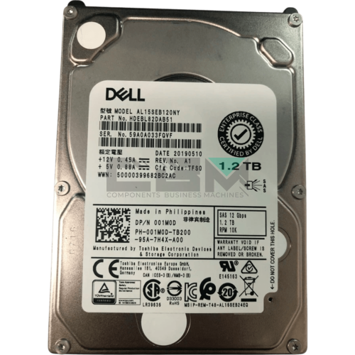 01M0D Жесткий диск Dell 1.2-TB 12G 10K 2.5 SAS w/G176J