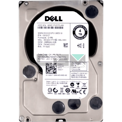 0202V7 Жесткий диск Dell 4 Тб 3.5 7200 об/мин