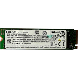021GXV Твердотельный серверный накопитель Dell EMC 960GB M.2 PCIe Gen3 x4 NVME 2280 021GXV
