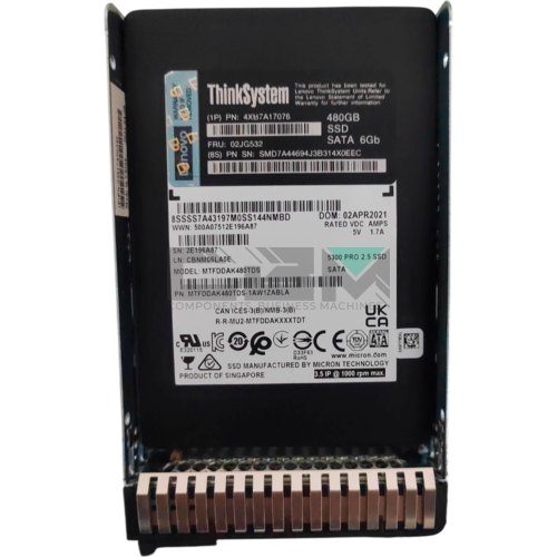 02JG532 Твердотельный накопитель SSD IBM / Lenovo 2.5' 0.48TB 1.2GB/S SATA