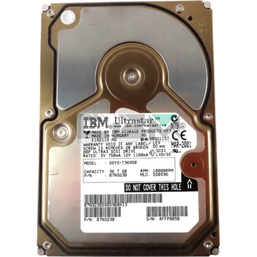 07N3230 Жесткий диск IBM (Lenovo) 36.7 Гб 3.5 10000 об/мин