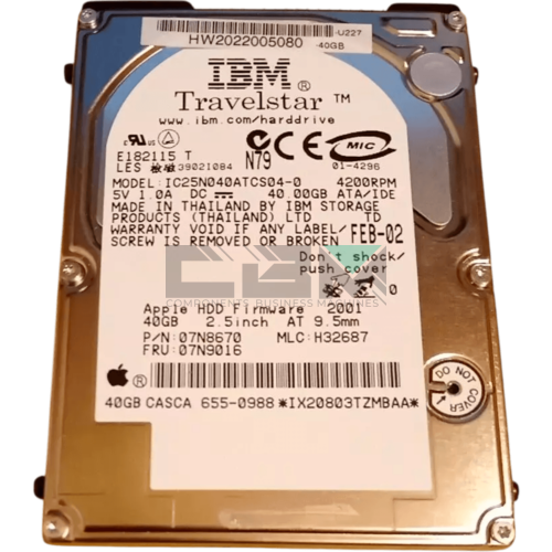 07N8670 Жесткий диск HDD IBM Lenovo 2.5 4200об/мин