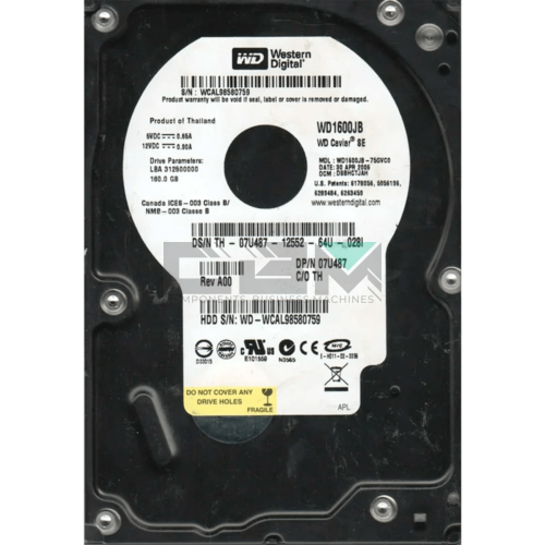 07U487 Жесткий диск HDD Dell