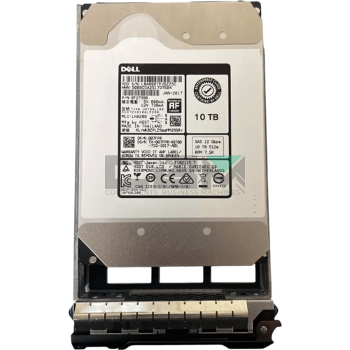 07FPR Жесткий диск Dell 10TB 7.2K 3.5 SAS