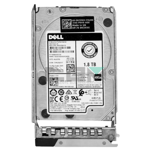 0CGKW9 Жесткий диск HDD Dell 1.8TB 12G 10K 2.5 4Kn SAS w/G176J