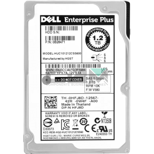 0HFJ8D Жесткий диск Dell 2.5 10000 об/мин 6 Гбит/с