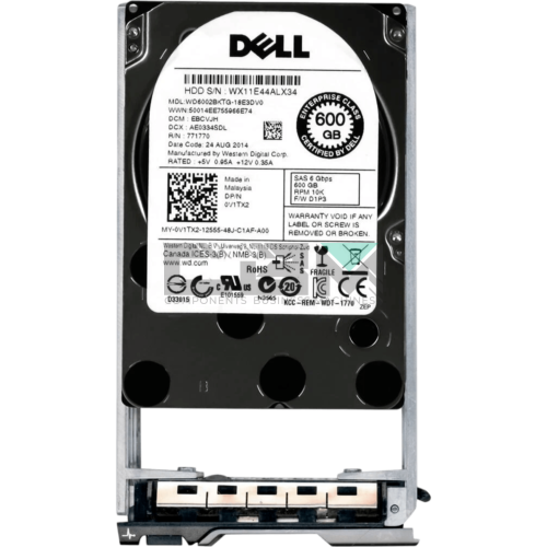 0V1TX2 Жесткий диск Dell 600-GB 6G 10K 2.5 SAS w/G176J