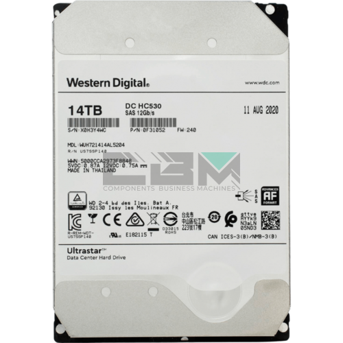 0F31052 Жёсткий диск Western Digital Ultrastar DC HC530 14TB SAS