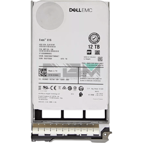 0V308G Жёсткий диск Dell 12TB 7.2K RPM SATA 6Gbps 3.5-inch Enterprise Hard Drive