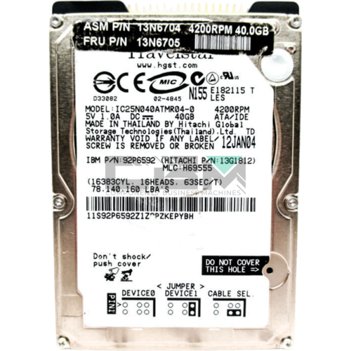 13G1812 Жесткий диск IBM (Lenovo) 2.5 4200 об/мин