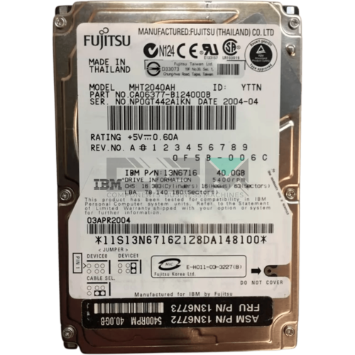 13N6716 Жесткий диск IBM (Lenovo) 2.5 5400 об/мин