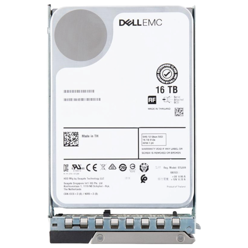 161-BBEG Жесткий диск HDD Dell 16TB 12G 7.2K 3.5 SAS SED w/F238F