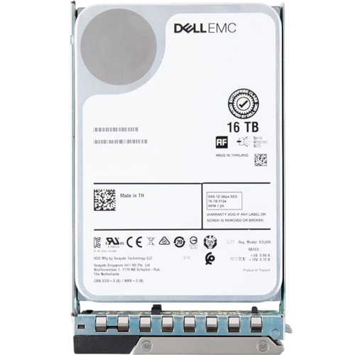 161-BBEH Жесткий диск HDD Dell 16TB 12G 7.2K 3.5 SAS SED w/F238F