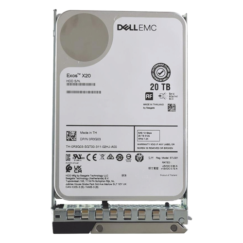 161-BBSX Жесткий диск HDD Dell 20TB 6G 7.2K 3.5 ISE SATA w/X7K8W