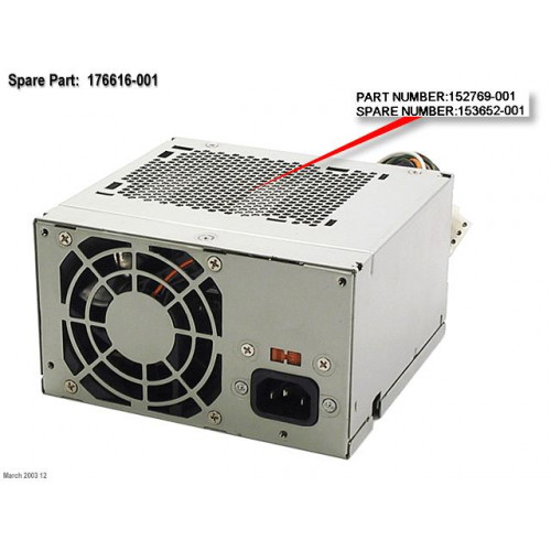 176616-001 Блок питания HP Power Supply 250 Вт