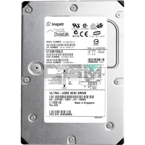 1R186 Жесткий диск HDD Dell 36 Гб 15000 об/мин