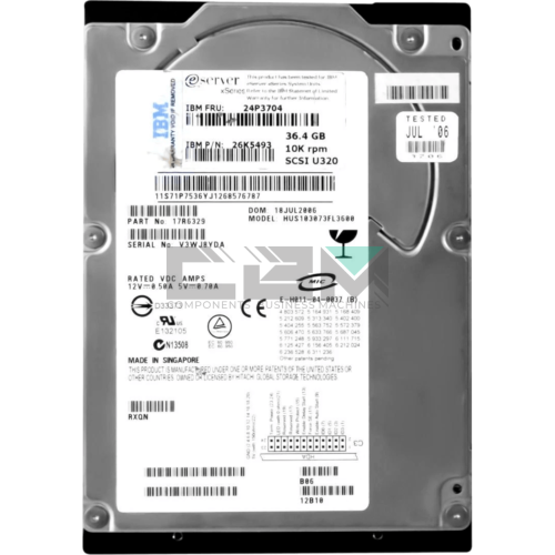 26K5493 Жесткий диск HDD IBM (Lenovo) 10000об/мин SCSI