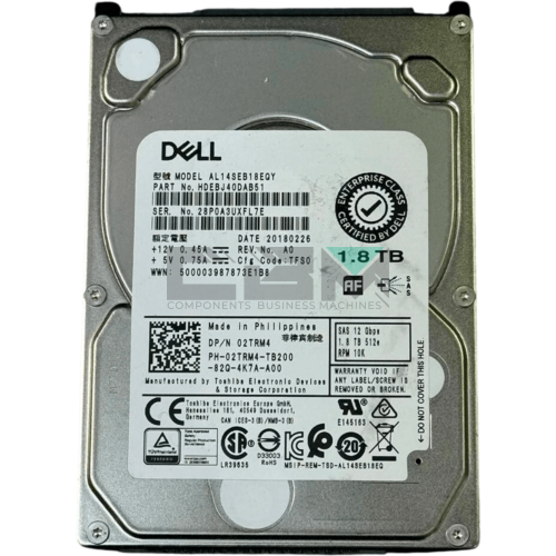 2TRM4 Жесткий диск HDD Dell 1.8Tb 12G 10000 2.5 SAS G176J