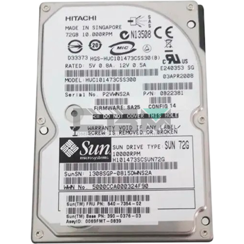 390-0376-03 Жесткий диск HDD Sun 2.5' 0.073TB 10000RPM 3GB/S 16MB SAS