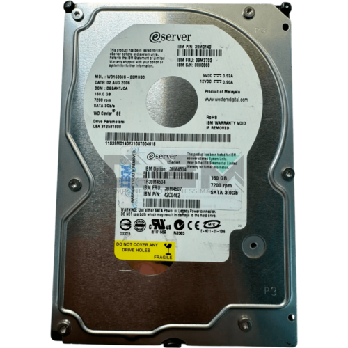 39M4504 Жесткий диск IBM (Lenovo) 160 Гб 3.5 7200 об/мин