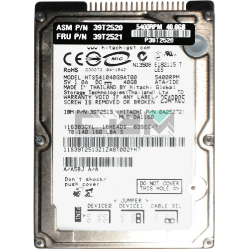 39T2513 Жесткий диск HDD IBM Lenovo 2.5 5400об/мин