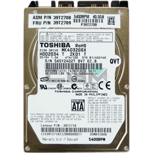 39T2709 Жесткий диск IBM (Lenovo) 2.5 5400 об/мин