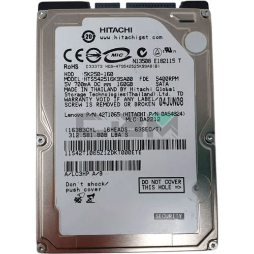 42T1065 Жесткий диск HDD IBM Lenovo 2.5 5400об/мин