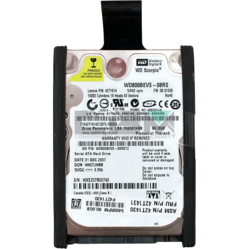 42T1431 Жесткий диск HDD IBM Lenovo 2.5 5400об/мин