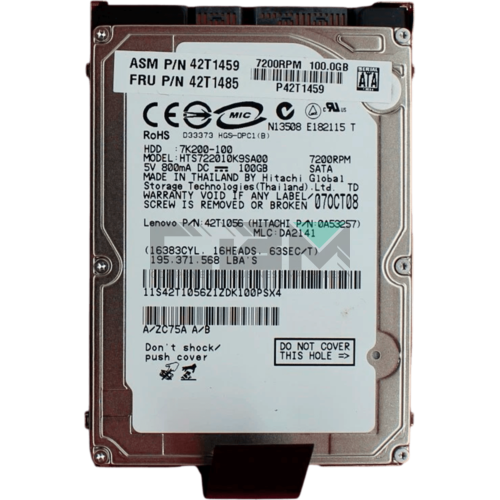 42T1485 Жесткий диск HDD IBM Lenovo 2.5 7200об/мин
