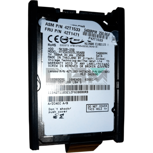 42T1533 Жесткий диск HDD IBM Lenovo 2.5 5400об/мин