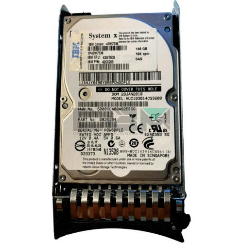 43W7538 Жесткий диск HDD IBM Lenovo 146Gb 2.5 10000об/мин
