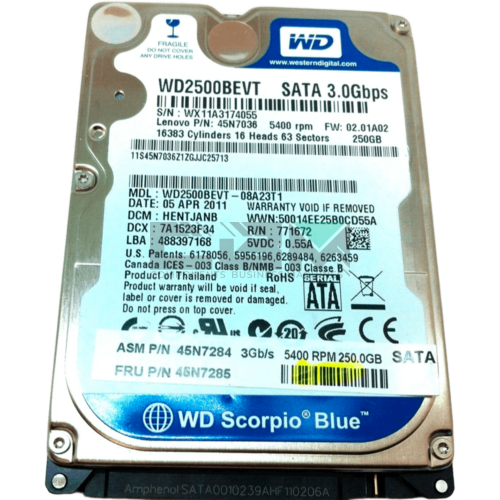 45N7036 Жесткий диск IBM (Lenovo) 2.5 5400 об/мин