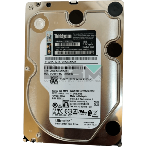 4XB7A13554 Жёсткий диск Lenovo ThinkSystem ST50 3.5 1TB 7.2K SATA 6Gb