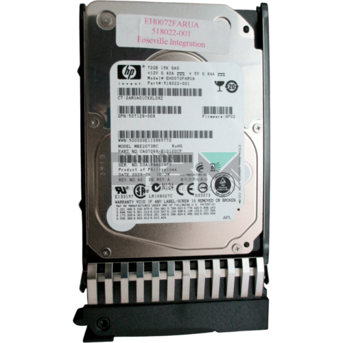 518022-001 Жесткий диск HDD HP G8 G9 72Gb 6G 15000 2.5 SAS SC