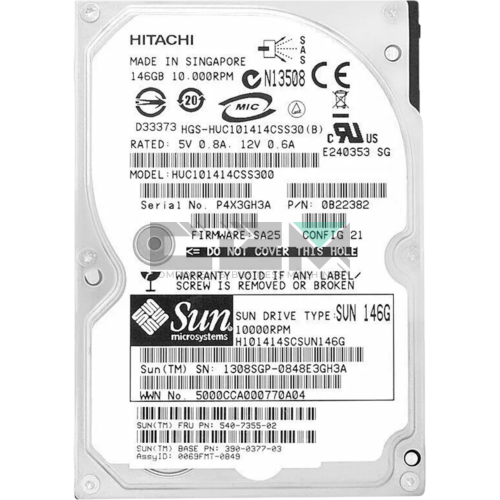 540-7355-02 Жесткий диск SUN 146GB 10K SAS 2.5 3G 540-7355-02 Жесткий диск SUN 146GB 10K SAS 2.5 3G