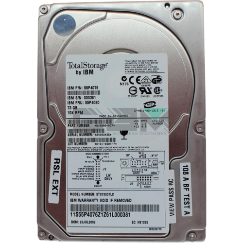 55P4080 Жесткий диск HDD IBM (Lenovo) 10000об/мин SCSI