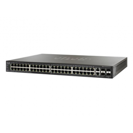 SF300-48PP Коммутатор Cisco 48 10/100Base-ТX, 2 порта 10/100/1000Base-ТX, 2 SB